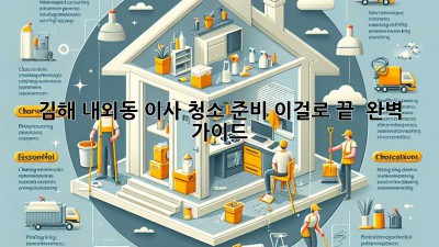 김해 내외동 이사, 청소 준비 이걸로 끝! ✨ 완벽 가이드
